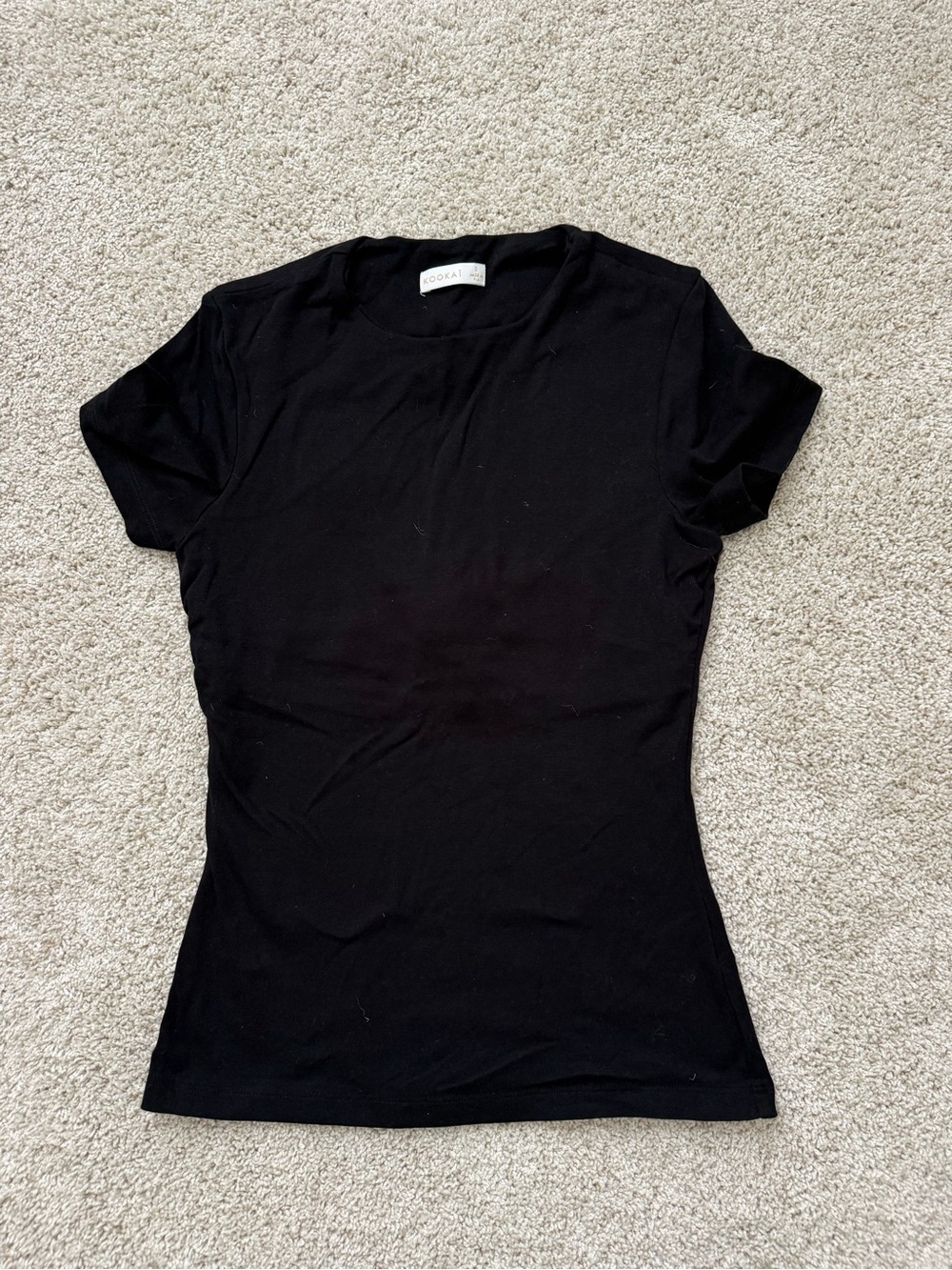 Kookai Black Fitted T-Shirt
